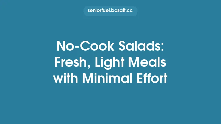 No‑Cook Salads: Fresh, Light Meals with Minimal Effort Thumbnail