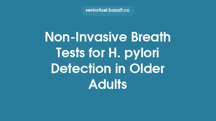 Non‑Invasive Breath Tests for H. pylori Detection in Older Adults Thumbnail