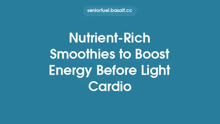 Nutrient‑Rich Smoothies to Boost Energy Before Light Cardio Thumbnail