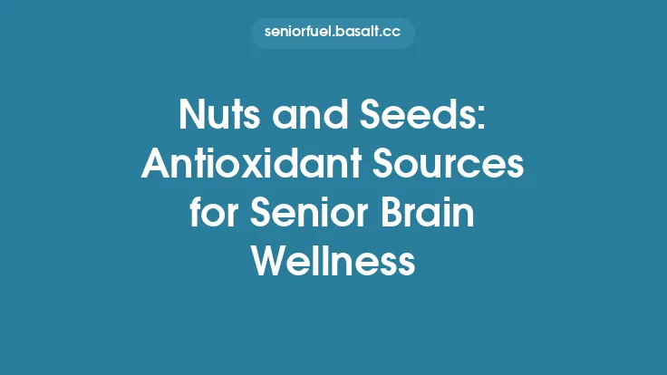 Nuts and Seeds: Antioxidant Sources for Senior Brain Wellness Thumbnail