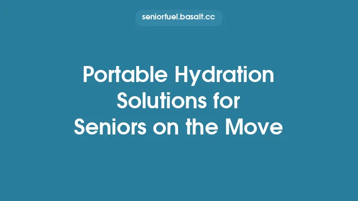 Portable Hydration Solutions for Seniors on the Move Thumbnail
