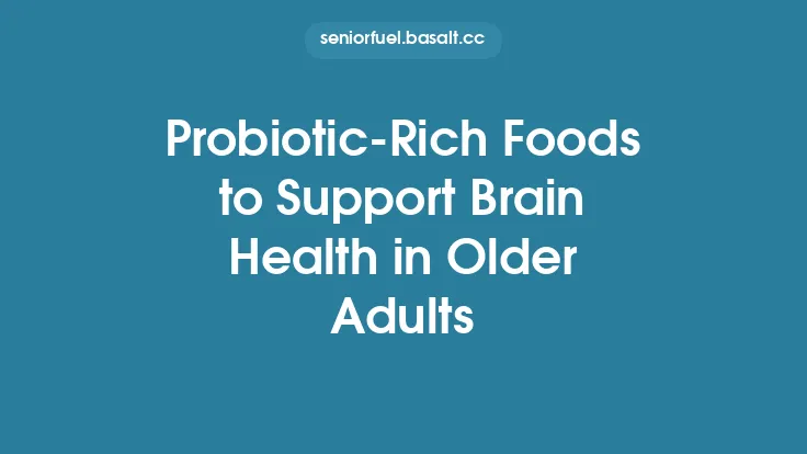 Probiotic‑Rich Foods to Support Brain Health in Older Adults Thumbnail