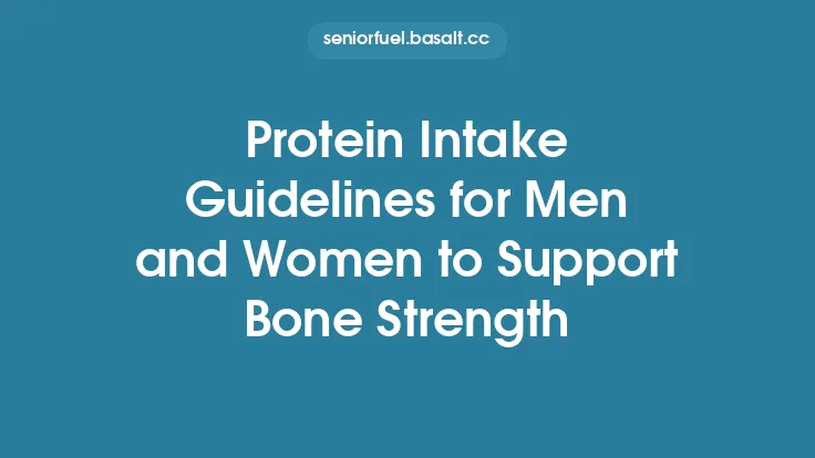 Protein Intake Guidelines for Men and Women to Support Bone Strength Thumbnail