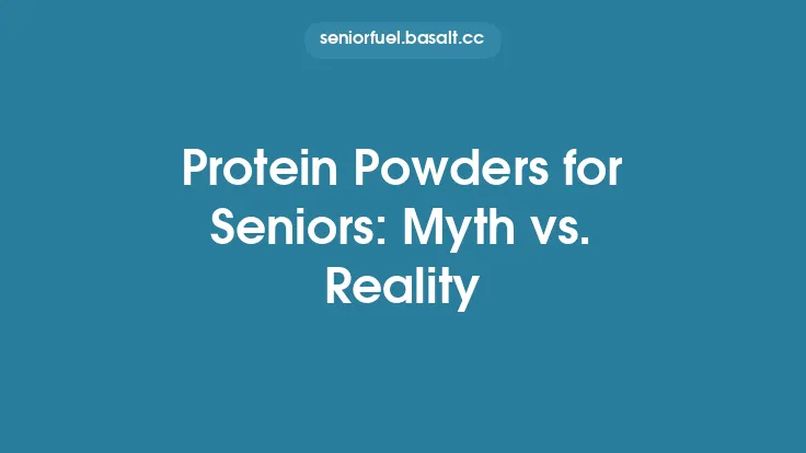 Protein Powders for Seniors: Myth vs. Reality Thumbnail
