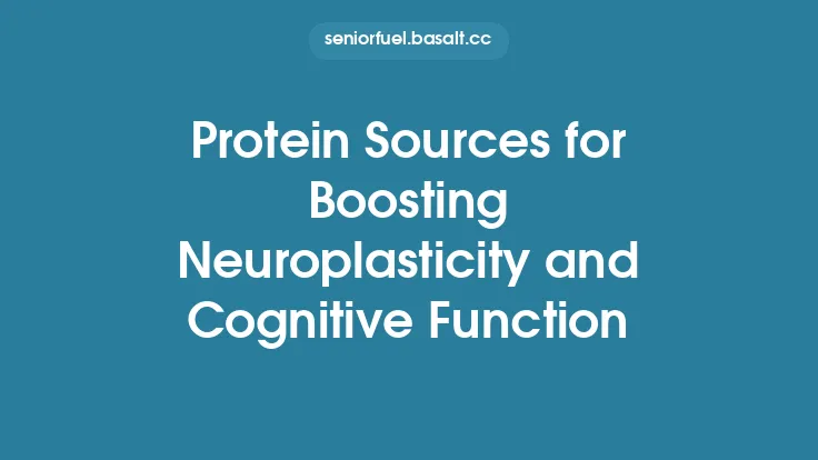Protein Sources for Boosting Neuroplasticity and Cognitive Function Thumbnail