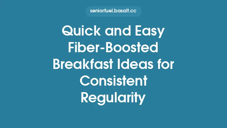 Quick and Easy Fiber‑Boosted Breakfast Ideas for Consistent Regularity Thumbnail