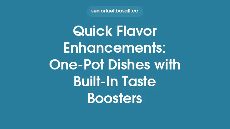 Quick Flavor Enhancements: One-Pot Dishes with Built-In Taste Boosters Thumbnail