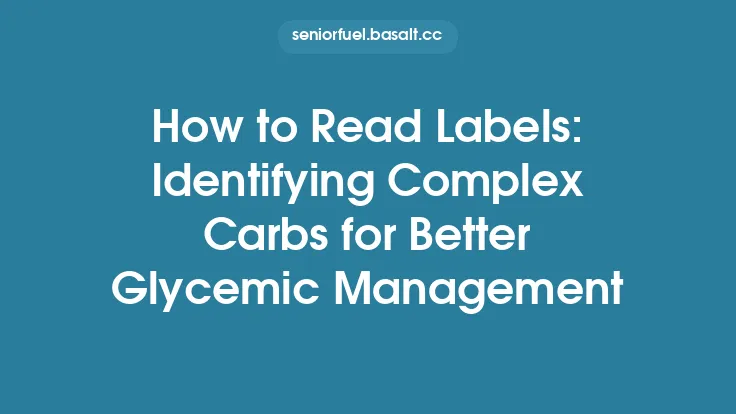 How to Read Labels: Identifying Complex Carbs for Better Glycemic Management Thumbnail