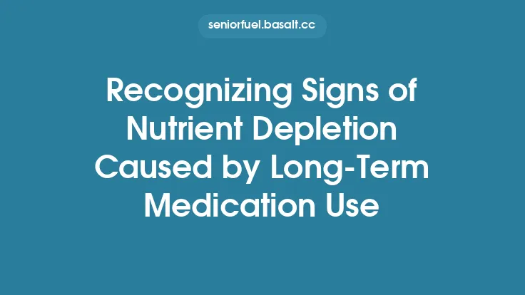 Recognizing Signs of Nutrient Depletion Caused by Long‑Term Medication Use Thumbnail