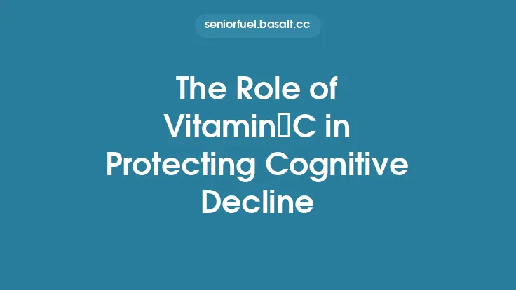 The Role of Vitamin C in Protecting Cognitive Decline Thumbnail