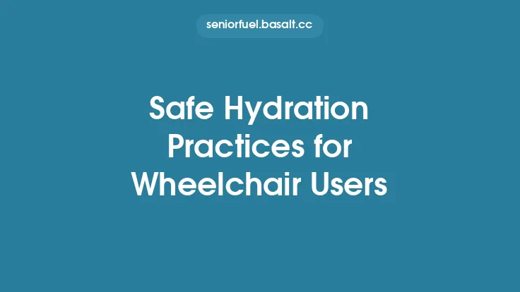 Safe Hydration Practices for Wheelchair Users Thumbnail