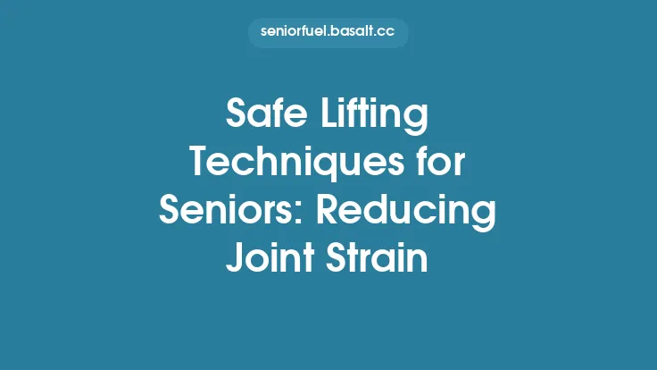 Safe Lifting Techniques for Seniors: Reducing Joint Strain Thumbnail