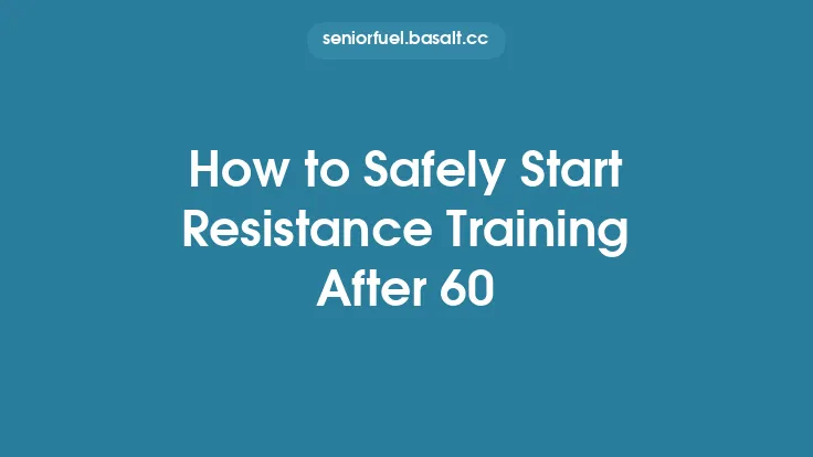 How to Safely Start Resistance Training After 60 Thumbnail