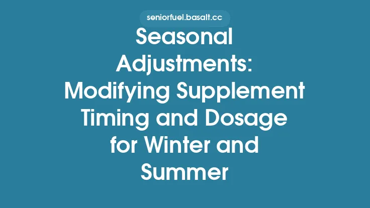 Seasonal Adjustments: Modifying Supplement Timing and Dosage for Winter and Summer Thumbnail