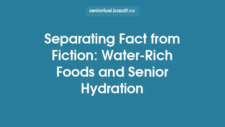 Separating Fact from Fiction: Water‑Rich Foods and Senior Hydration Thumbnail