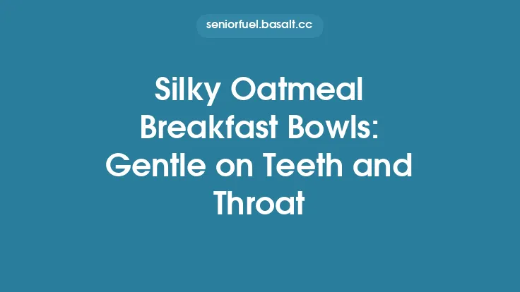Silky Oatmeal Breakfast Bowls: Gentle on Teeth and Throat Thumbnail