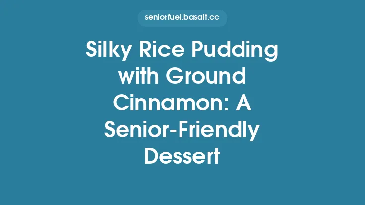 Silky Rice Pudding with Ground Cinnamon: A Senior‑Friendly Dessert Thumbnail