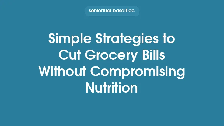 Simple Strategies to Cut Grocery Bills Without Compromising Nutrition Thumbnail