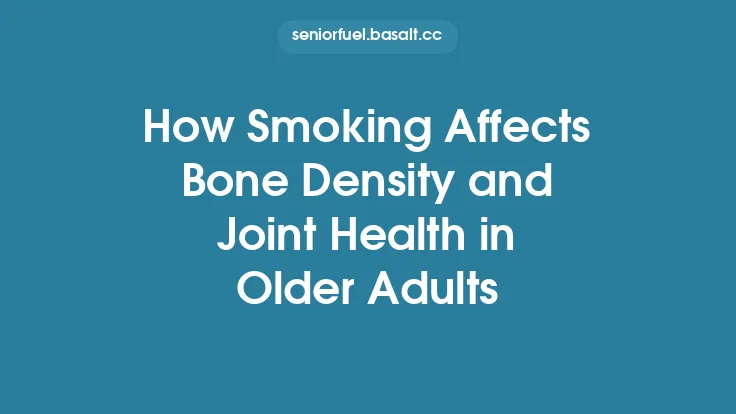 How Smoking Affects Bone Density and Joint Health in Older Adults Thumbnail