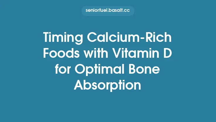 Timing Calcium-Rich Foods with Vitamin D for Optimal Bone Absorption Thumbnail