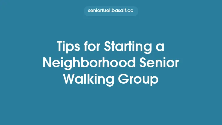 Tips for Starting a Neighborhood Senior Walking Group Thumbnail