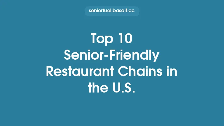 Top 10 Senior-Friendly Restaurant Chains in the U.S. Thumbnail