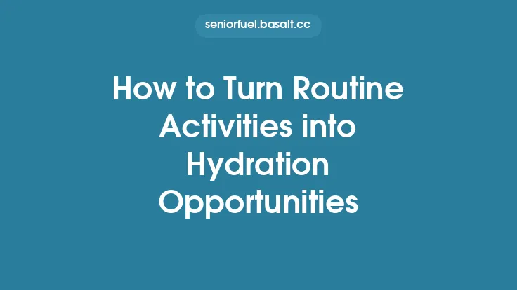 How to Turn Routine Activities into Hydration Opportunities Thumbnail