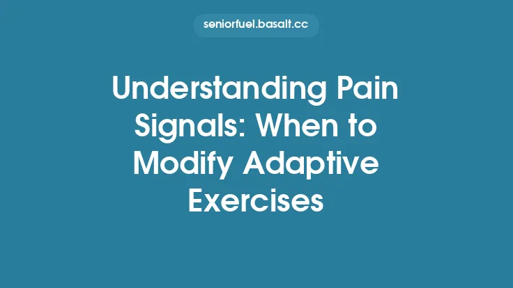 Understanding Pain Signals: When to Modify Adaptive Exercises Thumbnail