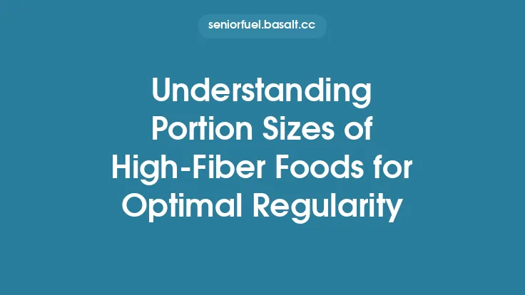 Understanding Portion Sizes of High‑Fiber Foods for Optimal Regularity Thumbnail
