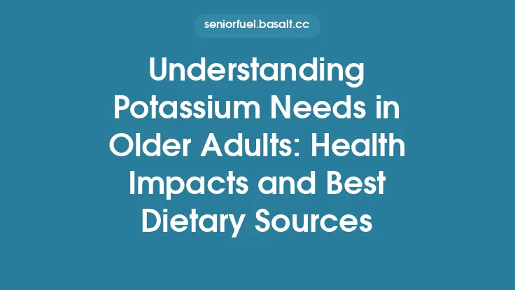 Understanding Potassium Needs in Older Adults: Health Impacts and Best Dietary Sources Thumbnail