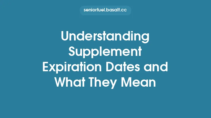 Understanding Supplement Expiration Dates and What They Mean Thumbnail