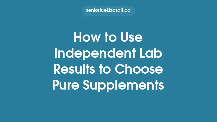 How to Use Independent Lab Results to Choose Pure Supplements Thumbnail