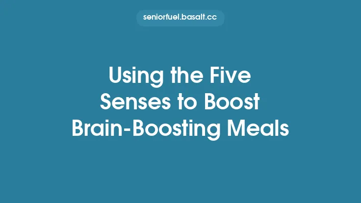 Using the Five Senses to Boost Brain-Boosting Meals Thumbnail