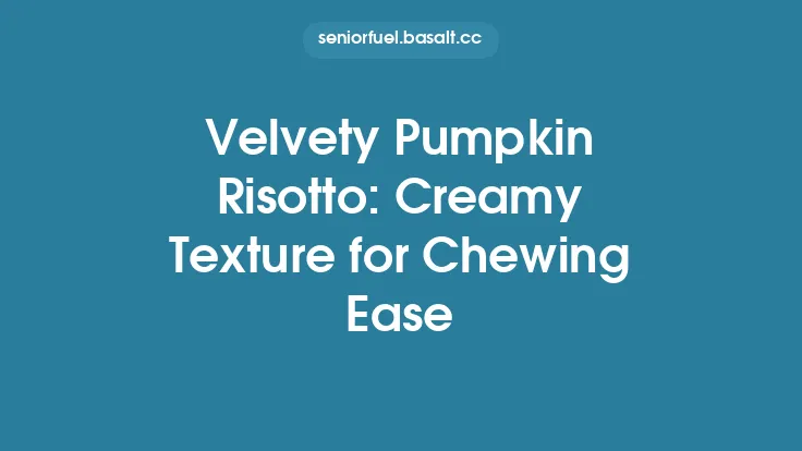Velvety Pumpkin Risotto: Creamy Texture for Chewing Ease Thumbnail