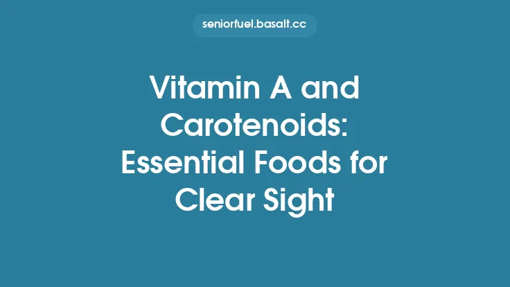 Vitamin A and Carotenoids: Essential Foods for Clear Sight Thumbnail