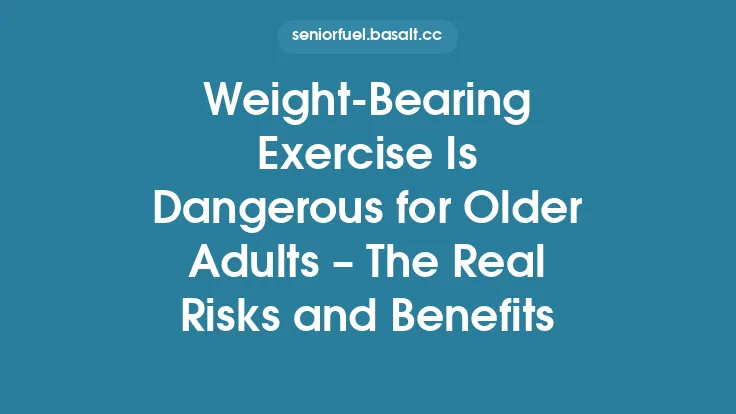 Weight‑Bearing Exercise Is Dangerous for Older Adults – The Real Risks and Benefits Thumbnail