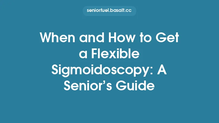 When and How to Get a Flexible Sigmoidoscopy: A Senior’s Guide Thumbnail